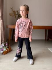 P3129 ÇİÇEKLİ İSPANYOL GARSON 2 Li TAKIM