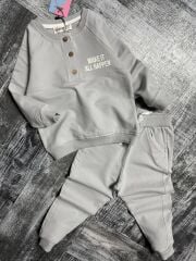 3334 DÜĞMELİ CEPLİ BEBE TAKIM