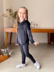 7119 WANTER KADİFE KIZ 2Lİ TAKIM