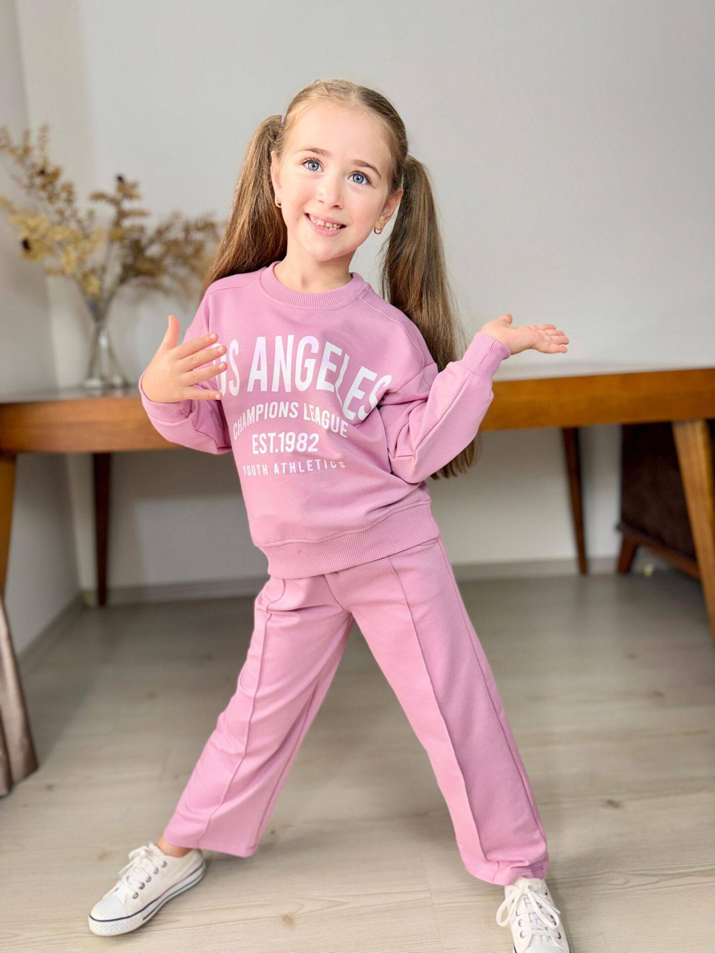 P3347 LOSANGELES BORU PAÇA  GARSON 2Lİ KIZ TAKIM