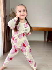 KALPLI BASKI PİJAMA TAKIMI