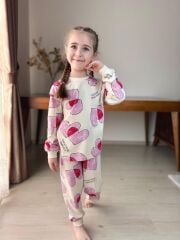 KALPLI BASKI PİJAMA TAKIMI