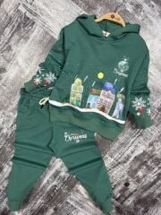 1372 KAPÜŞONLU CHRİSTİMAS CEPLİ  2Lİ TAKIM