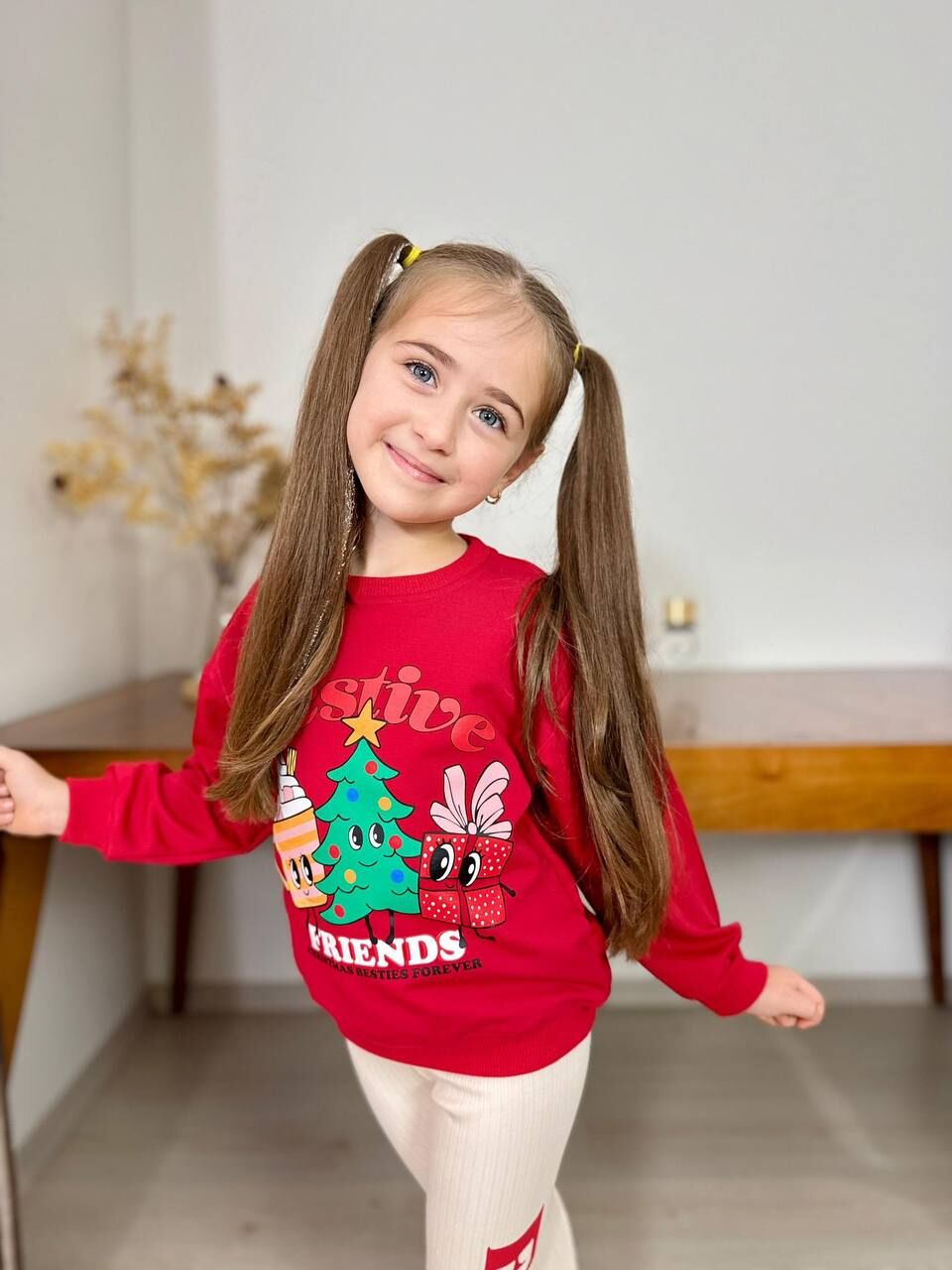 5011 FESTİVE CHRİSTİMAS 2Lİ KIZ TAKIM