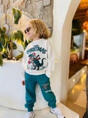 CHRİSTMAS DİNAZOR CEPLİ  2 LI ERKEK TAKIM