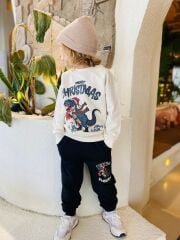 CHRİSTMAS DİNAZOR CEPLİ  2 LI ERKEK TAKIM