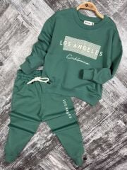 P1382 LOS ANGELES ENJEKSİYON BASKI CEPLİ 2 Lİ ERKEK TAKIM