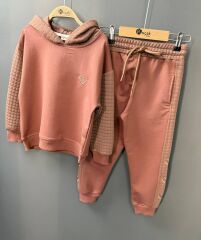 1341 KAPİTPNELİ KAPÜŞONU GARSON KIZ 2 Lİ TAKIM