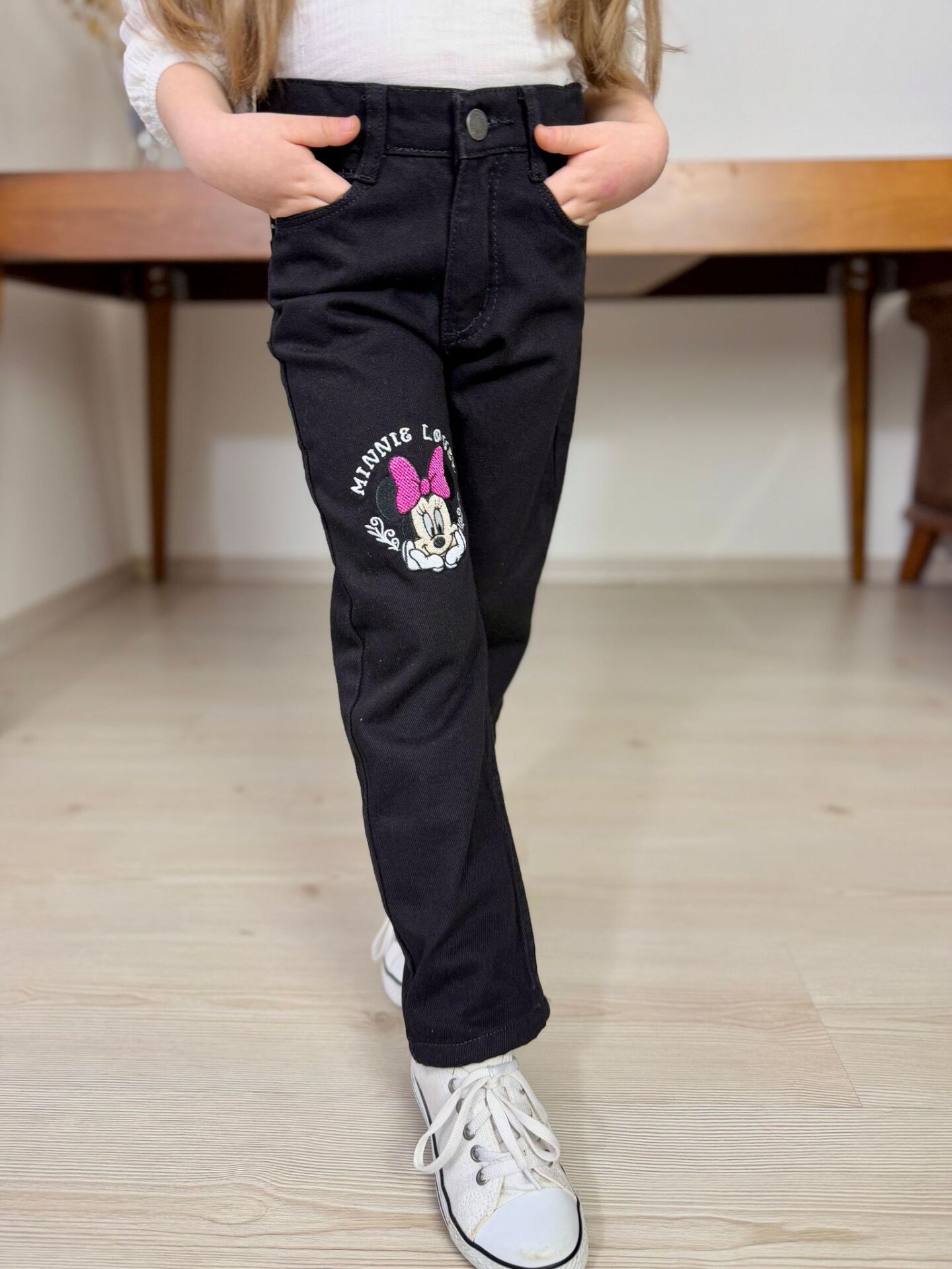 MİNNİE KIZ KOT PANTOLON