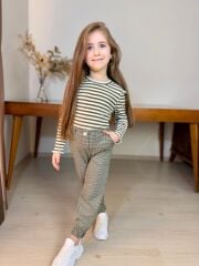 7134 PİTİKARE DOKUMA PANTOLONLU TAKIM