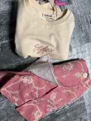 P 26-107 BRODE ŞORT ETEKLİ 2 Lİ KIZ TAKIM