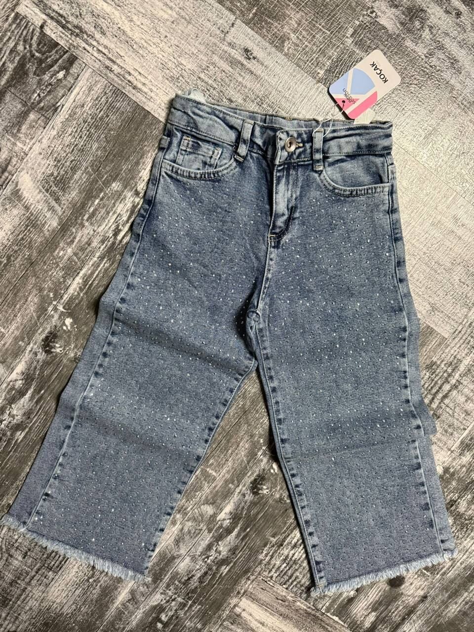 TAŞLI BORU PAÇA GARSON KIZ PANTOLON