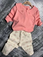 P 26-106 Müslin Pantolonlu 2 Lİ KIZ BEBE TAKIM