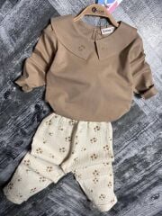 P 26-106 Müslin Pantolonlu 2 Lİ KIZ BEBE TAKIM