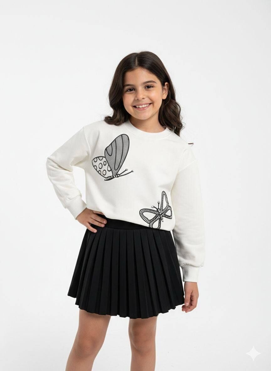 TAŞLI KELEBEK 2 Lİ KIZ TAKIM