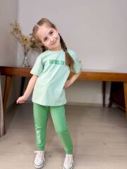 3253 BROKLYN ÇİFT BASKI CEPLİ 2Li KIZ TAKIM