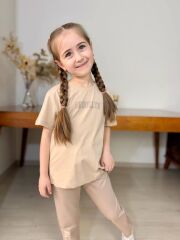 3253 BROKLYN ÇİFT BASKI CEPLİ 2Li KIZ TAKIM