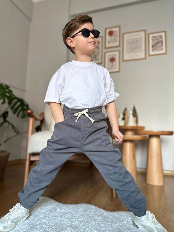 JOGGER KESİM GARSON BOY PANTOLONLAR