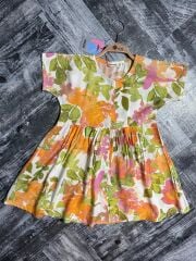 P 26-153 DÜĞMELİ VİSKON ELBİSE