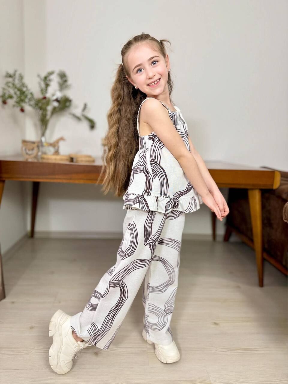 P 26-212 BASKILI KETEN GARSON BOY 2 LI KIZ TAKIM