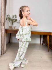 P 26-212 BASKILI KETEN GARSON BOY 2 LI KIZ TAKIM