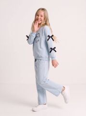 5024 FİYONKLU BORU PAÇA 2Lİ KIZ TAKIM