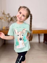 3272 CEYLAN  BASKI KAPRİ KIZ TAKIM