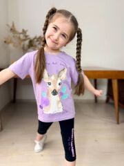 3272 CEYLAN  BASKI KAPRİ KIZ TAKIM