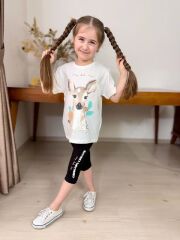 3272 CEYLAN  BASKI KAPRİ KIZ TAKIM