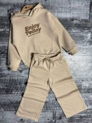 P27-1123 ENJOY TODAY KAPÜŞONLU 2 Lİ KIZ TAKIM