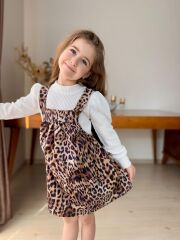 7089 LEOPAR DESEN 2Li KIZ SLOPET
