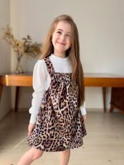 7089 LEOPAR DESEN 2Li KIZ SLOPET