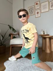 1254 FAST DİNASOUR  BASKI 2li ŞORT TAKIM
